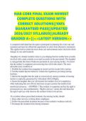 NAB CORE FINAL EXAM NEWEST COMPLETE QUESTIONS WITH CORRECT SOLUTIONS&vert;&vert;100&percnt; GUARANTEED PASS&vert;&vert;UPDATED 2026&sol;2027 SYLLABUS&vert;&vert;ALREADY GRADED A&plus;&vert;&vert;<<LATEST VERSION>>