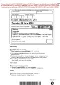 Pearson Edexcel Level 3 GCE HISTORY Advanced PAPER 3&colon; Themes in breadth with aspects in depth Option 34&period;1&colon; Industrialisation and social change in Britain&comma; 1759&ndash;1928&colon; forging a new society Option 34&period;2&colon; Poverty&comma; public health and the state in Britain&comma; c1780