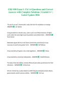 CRJ 100 Exam 1&colon; Ch 1-4 Questions and Correct Answers with Complete Solutions &vert; Graded A&plus; &vert; Latest Update 2026