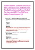 Incident Response Technician Level II Exam With Actual Questions & Verified Answers&comma; Plus Explained Rationales&sol;Expert Verified For Guaranteed 100&percnt; Pass 2026&sol;Latest Update&sol;Instant Download Pdf