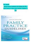 Test Bank For Family Practice Guidelines 5th Edition by Jill C&period; Cash&comma; Cheryl A&period; Glass&comma; &lrm;Jenny Mullen 9780826135834 Chapter 1-23 Complete Guide&period;