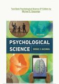 Test Bank Psychological Science 6th Edition by Michael S&period; Gazzaniga