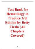 Hematology in Practice&comma; 3rd Edition &ndash; Betty Ciesla &ndash; ISBN 9780803668249 &ndash; Complete Test Bank &lpar;All Chapters 1&ndash;21&rpar;