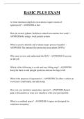 BASIC PLUS EXAM QUESTIONS AND ANSWERS 2026