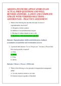 ARIZONA PESTICIDE APPLICATORS EXAM  ACTUAL PREP QUESTIONS AND WELL  REVISED ANSWERS - LATEST AND COMPLETE  UPDATE WITH VERIFIED SOLUTIONS &ndash;  ASSURES PASS &ndash; PRACTICE ASSESSMENT 