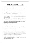 TRACK & FIELD EXAM QUESTIONS AND ANSWERS 2026