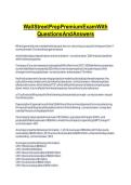 WALL STREET PREP PREMIUM EXAM WITH QUESTIONS AND ANSWERS&period;