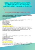 RELIAS DYSRHYTHMIA BASIC A TEST &vert;&lpar;LATEST 2026&sol;2027 UPDATE&rpar;&comma; &vert; 100&percnt; CORRECT-GALEN COLLEGE OF NURSING 