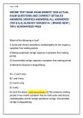 NRCME TEST BANK EXAM NEWEST 2026 ACTUAL  EXAM QUESTIONS AND CORRECT DETAILED  ANSWERS &lpar;VERIFIED ANSWERS&rpar; ALL ANSWERED  &lbrace;180 Q & A&rcub; ALREADY GRADED A&plus; &vert; BRAND NEW&excl; &vert;  100&percnt; GUARANTEED PASS