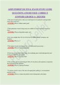 AORN PERIOP 101 FINAL EXAM STUDY GUIDE QUESTIONS AND REVISED  CORRECT ANSWERS GRADED A&plus; 2025&sol;2026