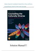 Counseling the Culturally Diverse&colon; Theory and Practice &ndash; 8th Edition by Derald Wing Sue &vert; Complete Solutions Manual