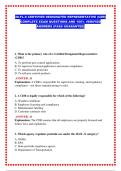 20-FL-X CERTIFIED DESIGNATED REPRESENTATIVE &lpar;CDR&rpar; COMPLETE EXAM QUESTIONS AND 100&percnt; VERIFIED ANSWERS &lpar;PASS GUARANTEE&rpar;