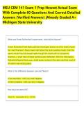 MSU CEM 141 Exam 1 Prep Newest Actual Exam  With Complete 60 Questions And Correct Detailed  Answers &lpar;Verified Answers&rpar; &vert;Already Graded A&plus;  Michigan State University    