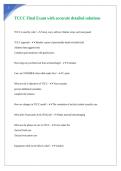 TCCC Final Exam with accurate detailed solutions