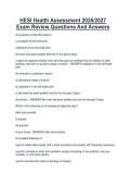 HESI Health Assessment 2026&sol;2027  Exam Review Questions And Answers