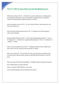 TCCC CMC Exam with accurate detailed answers