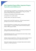 Body Composition Program Military Appearance Program Exam with accurate detailed answers 