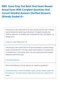 EMD  Exam Prep Test Bank Final Exam Newest  Actual Exam With Complete Questions And  Correct Detailed Answers &lpar;Verified Answers&rpar;  &vert;Already Graded A&plus; 
