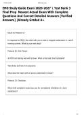 EMD Study Guide Exam 2026-2027  Test Bank 3  Final Prep  Newest Actual Exam With Complete  Questions And Correct Detailed Answers &lpar;Verified  Answers&rpar; &vert;Already Graded A&plus;v