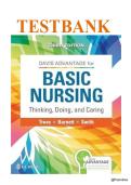 Test Bank -  Davis Advantage for Basic Nursing&colon; Thinking&comma; Doing&comma; and Caring&colon; Thinking&comma; Doing&comma; and Caring Third Edition by Leslie S&period; Treas &vert; All Chapters&period;