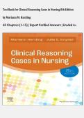 Test Bank for Clinical Reasoning Cases in Nursing 8th Edition  by Mariann M&period; Harding &vert; All Chapters &lpar;1-15&rpar; &vert; Expert Verified Answers &vert; Graded A&plus;