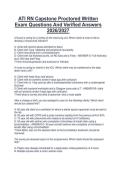 ATI RN Capstone Proctored Written  Exam Questions And Verified Answers  2026&sol;2027 