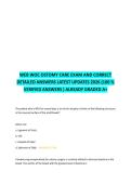 WEB WOC OSTOMY CARE EXAM AND CORRECT  DETAILED ANSWERS LATEST UPDATES 2026 &lpar;100 &percnt;  VERIFIED ANSWERS &rpar; ALREADY GRADED A&plus; 