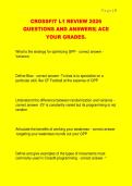CROSSFIT L1 REVIEW 2026  QUESTIONS AND ANSWERS&vert; ACE  YOUR GRADES&period;
