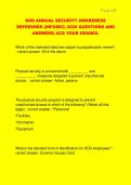 DOD ANNUAL SECURITY AWARENESS  REFRESHER &lpar;INFOSEC&rpar; 2026 QUESTIONS AND  ANSWERS&vert; ACE YOUR GRADES&period;