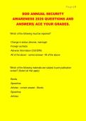 DOD ANNUAL SECURITY  AWARENESS 2026 QUESTIONS AND  ANSWERS&vert; ACE YOUR GRADES&period; 