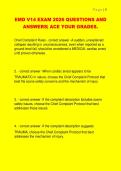 EMD V14 EXAM 2026 QUESTIONS AND  ANSWERS&vert; ACE YOUR GRADES&period; 