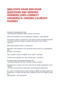 QMA STATE EXAM 2025 EXAM QUESTIONS AND VERIFIED ANSWER1&period;