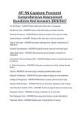 ATI RN Capstone Proctored  Comprehensive Assessment  Questions And Answers 2026&sol;2027 
