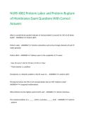 NURS 4802 Preterm Labor and Preterm Rupture of Membranes Exam Questions With Correct Answers