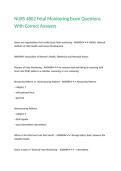 NURS 4802 Fetal Monitoring Exam Questions With Correct Answers 