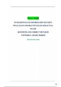 WGU D430 Fundamentals of Information Security Final Exam & Practice Exam &vert; Western Governors University 2026&ndash;2027 &vert; comprehensive exam preparation with 500 questions and detailed answers