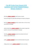City MD Scribe Exam Newest 2026  Questions and Correct Detailed Answers  Already Graded A&plus; 