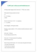 C200 Exam 1 with accurate detailed answers