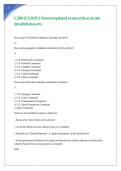 C200 &lpar;CGSOC&rpar; Newest updated exam with accurate detailed answers