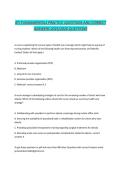 ATI FUNDAMENTALS PRACTICE QUESTIONS AND CORRECT ANSWERS 2025&sol;2026 QUESTIONS
