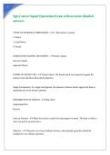 Sgts Course Squad Operations Exam with accurate detailed answers