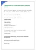 Administration Sgt-s Course Exam with accurate detailed answers