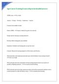 Sgts Course Training Exam with precise detailed answers