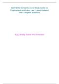 WGU D352 Employment and Labor Law Comprehensive Study Guide Western Governors University 2026&sol;2027 &ndash; Latest Update with Complete Solutions