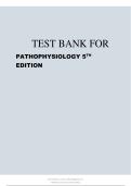 Pathophysiology 5th Edition Test Bank Nursing Pathophysiology Test Bank PDF Pathophysiology Questions and Answers Pathophysiology Exam Prep