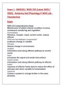 Exam 1 - BIOS252 &sol; BIOS 252 &lpar;Latest 2025 &sol;  2026&rpar; &colon; Anatomy And Physiology II With Lab -  Chamberlain  Exam 