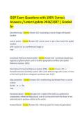 GISP Exam Questions with 100&percnt; Correct Answers &sol; Latest Update 2026&sol;2027 &vert; Graded A&plus;