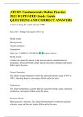 ATI RN Fundamentals Online Practice  2023 B&comma; ATI RN Fundamentals Proctored  Exam UPDATED Study Guide  QUESTIONS AND CORRECT ANSWERS 