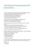 NURS 320 Exam IV Practice Questions With Correct Answers&period;