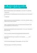 ASL 101 Exam &num;1 Question and answers 100&percnt; correct 2025&sol;2026